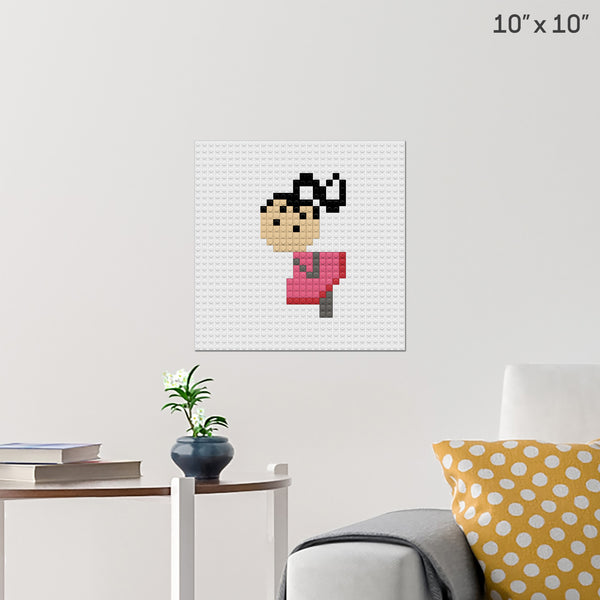 Girl Brick Poster