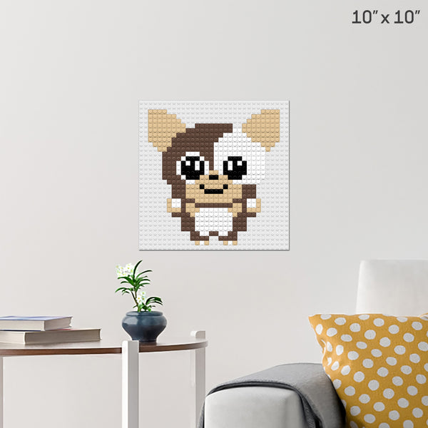 Gizmo Gremlins Brick Poster