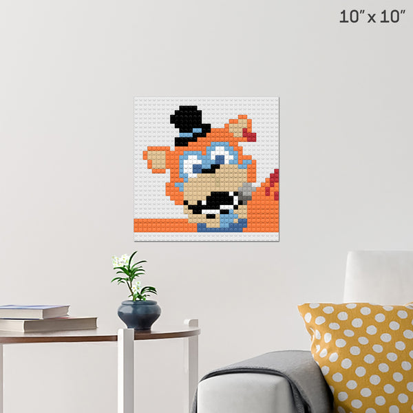 Glamrock Freddy Brick Poster