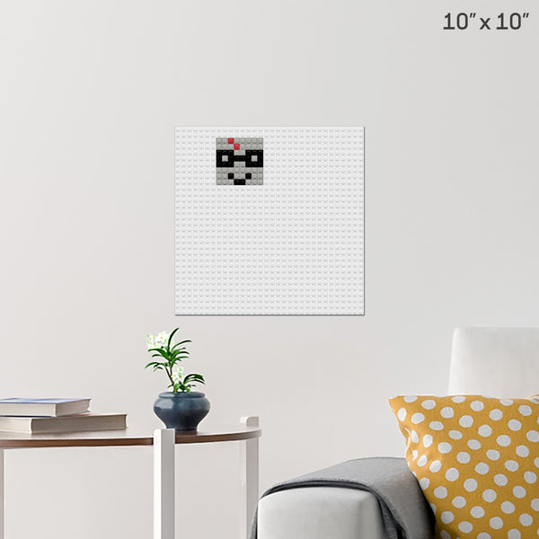 glasses Brick Poster