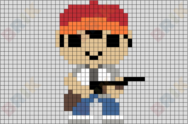 Glenn Rhee Pixel Art