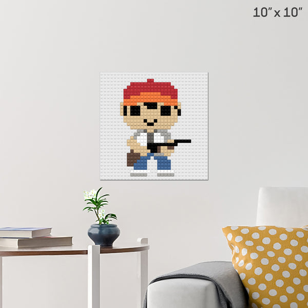 Glenn Rhee Brick Poster