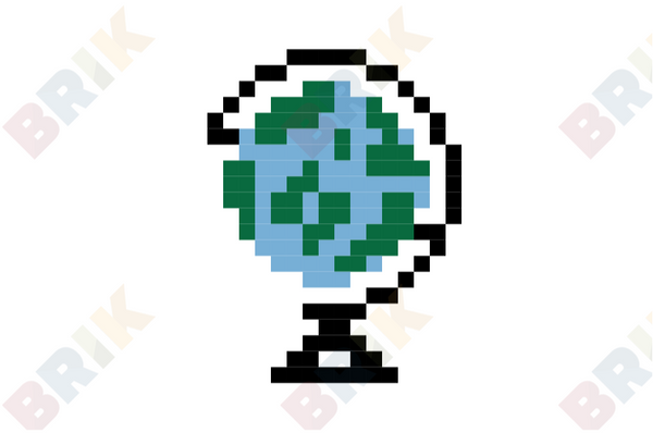 Globe Pixel Art