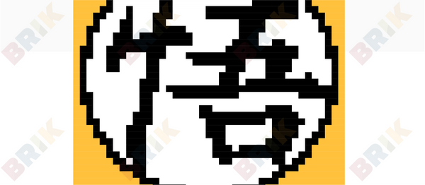 Goku Clothes Symbol Pixel Art
