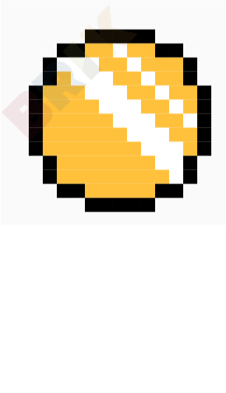 Gold Coin Pixel Art