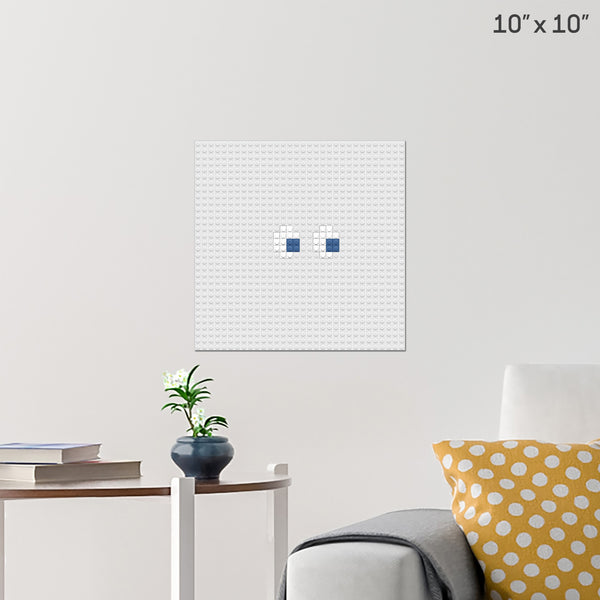 Gold Ghost Brick Poster