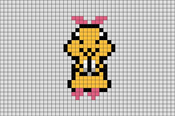 Golden Hamster Pixel Art