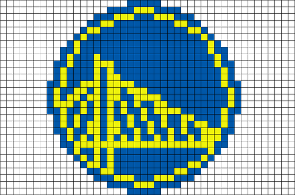 Golden State Warriors Pixel Art