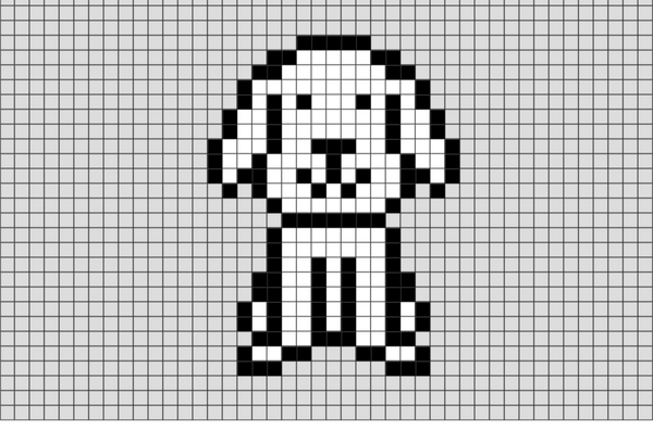 Dog - Goldendoodle Pixel Art