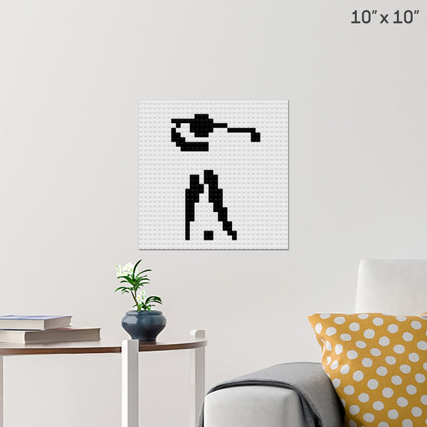 Golf Brick Poster