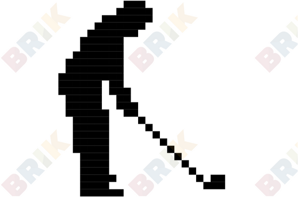Golfer's Day Pixel Art