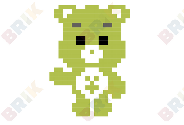 Good Luck Bear Pixel Art