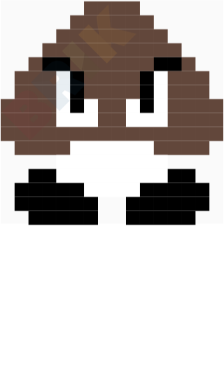 Goomba Mario Pixel Art