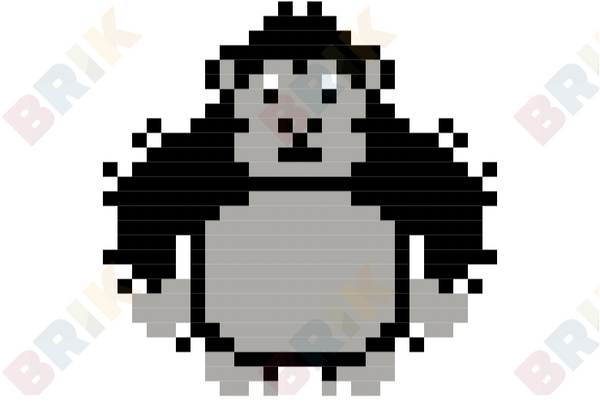Gorilla Pixel Art