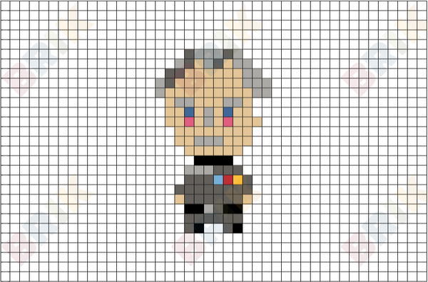 Grand Moff Tarkin Pixel Art