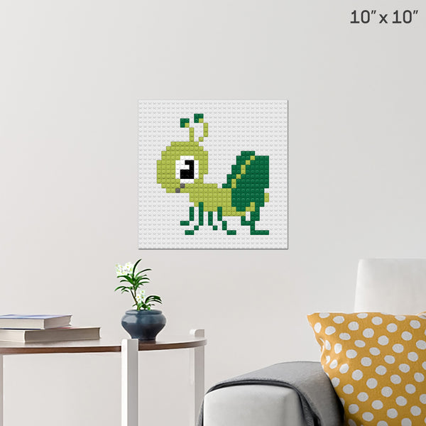 Grasshopper Brick Poster