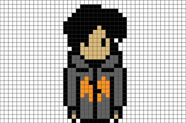 Gravity Falls Robbie Pixel Art