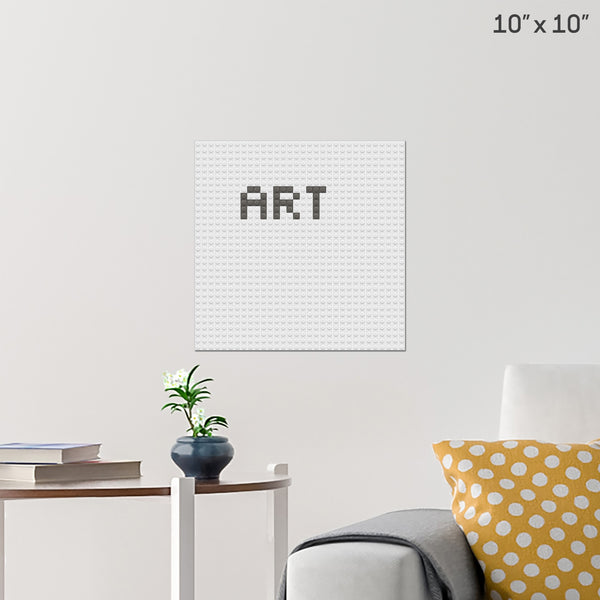 GRAY BRIK Brick Poster