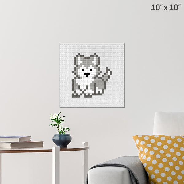 Gray Wolf Brick Poster