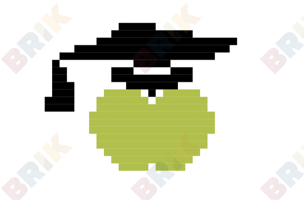 Green Apple Pixel Art