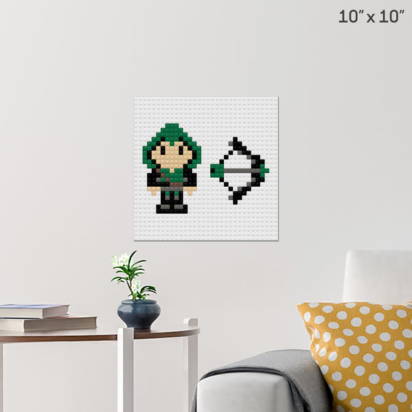 Green Arrow Brick Poster
