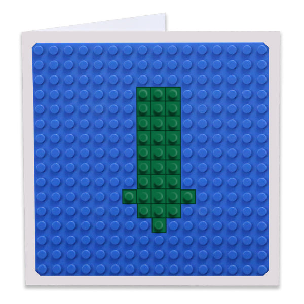 Green Arrow Greeting Card