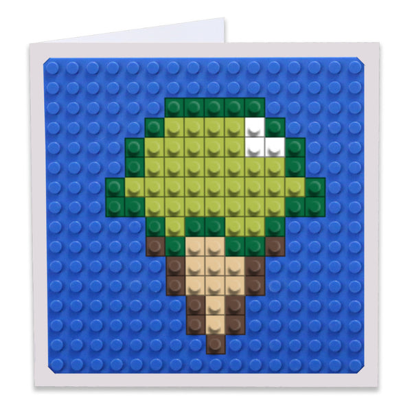 Green Ice Cream Greeting Card