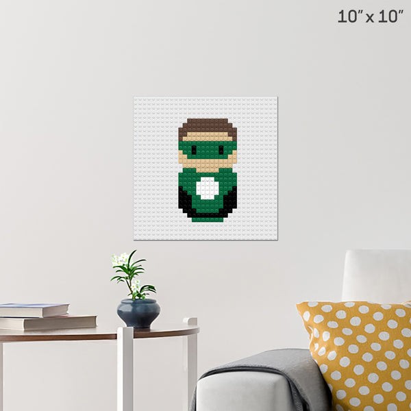 Green Lantern corp Brick Poster