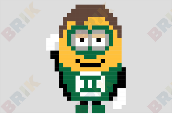 Green Lantern Minion Pixel Art