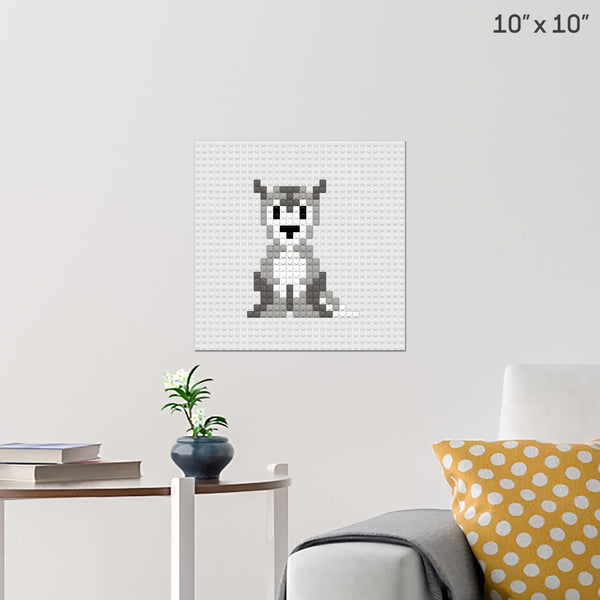 Grey Wind Brick Poster