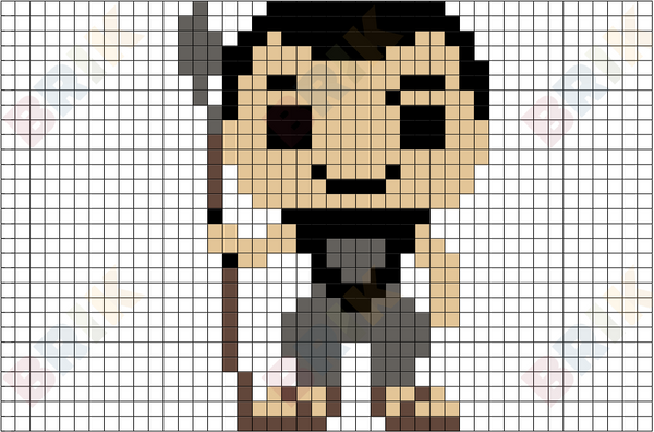 Grey Worm Pixel Art