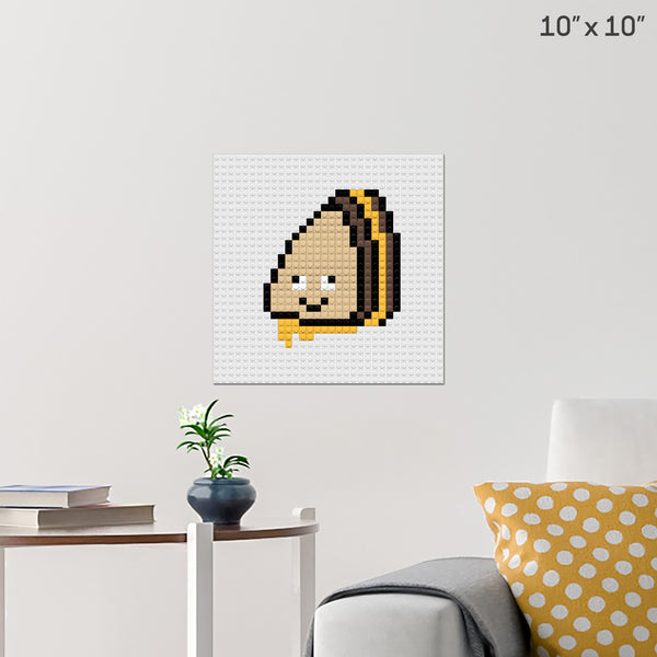 Grilled Cheese Sandwich Brick Poster