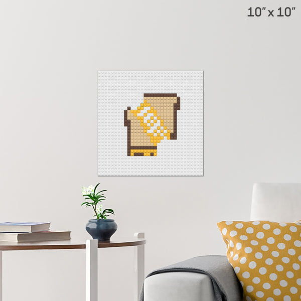 Grilled Cheese Sandwich Brick Poster
