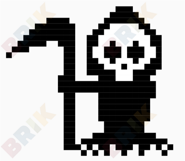 Grim Reaper Pixel Art