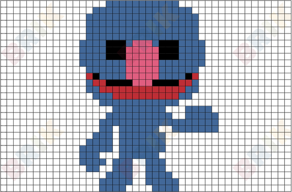 Grover Pixel Art