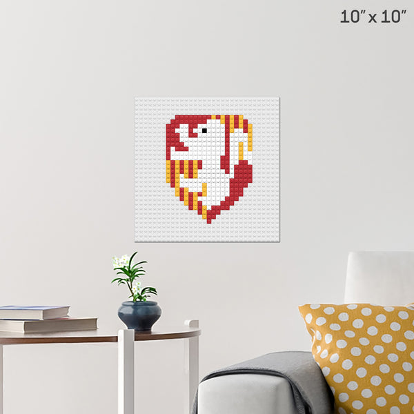 Gryffindor Crest Brick Poster