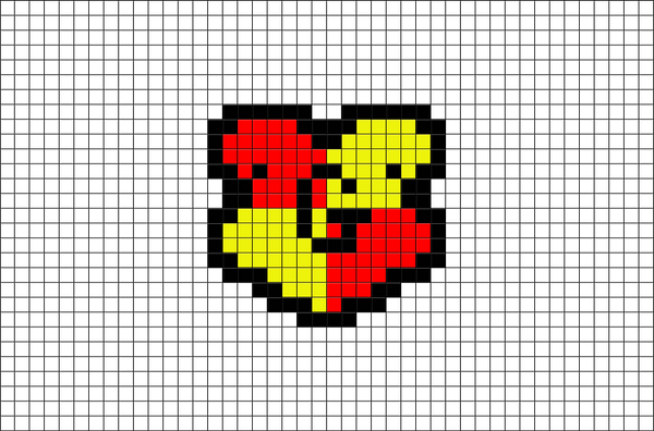Gryffindor Logo Pixel Art
