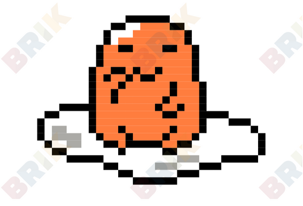 Gudetama Pixel Art