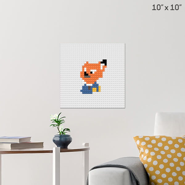 guess who Brick Poster