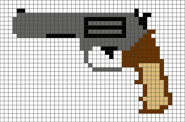 Gun Pixel Art