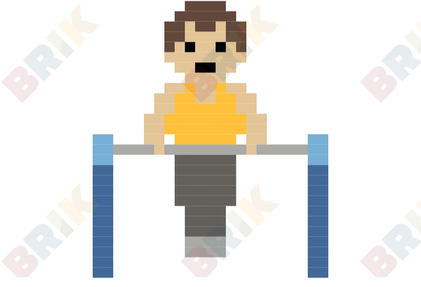 Gymnast Pixel Art