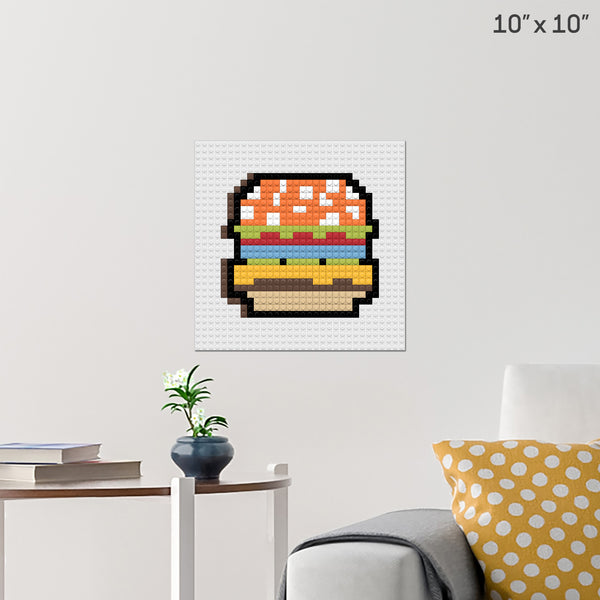Hamburger Brick Poster