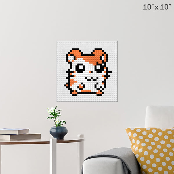 Hamtaro Hamster Brick Poster