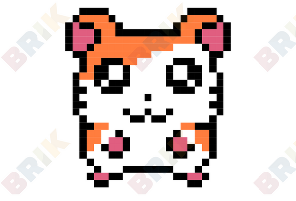 Hamtaro Pixel Art