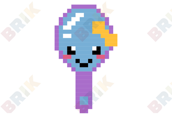 Hand Mirror Pixel Art