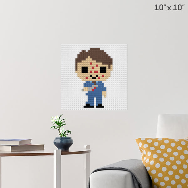 Hannibal Lecter Brick Poster