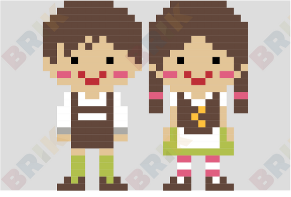 Hansel and Gretel Pixel Art