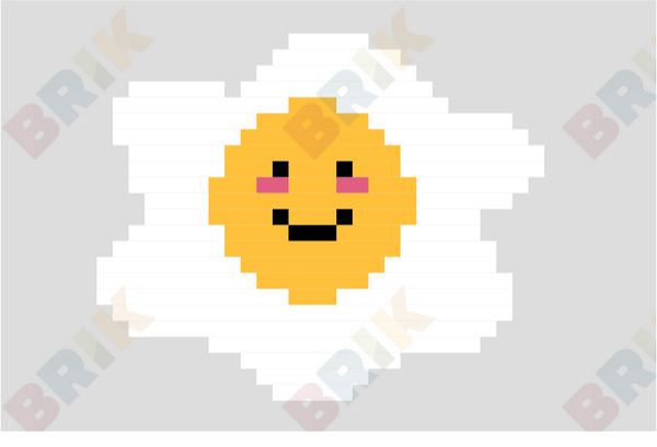 Happy Egg Pixel Art