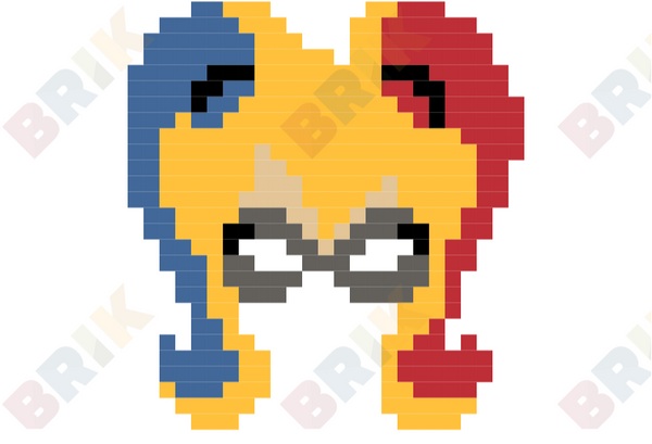 Harley Quinn Pixel Art – BRIK