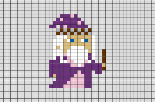 Harry Potter Dumbledore Pixel Art